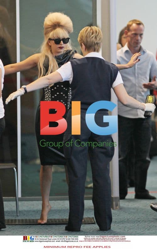 Lady GaGa Arrives at YVR Airport