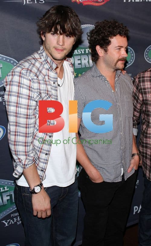 Kutcher and Masterson at Fantasy Football Party