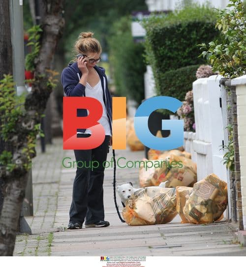 Billie Piper Out Walking Dog in London