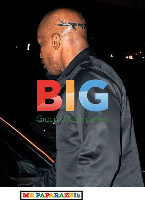 Jamie Foxx Shows Tribal Head Tattoo