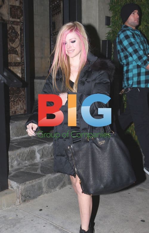 Avril Lavigne and Brody Jenner Leaving Koi Restaurant