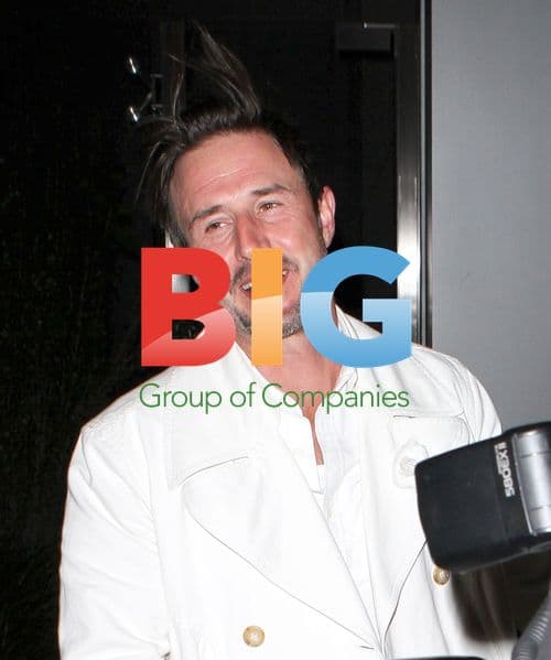 David Arquette Dressed in White