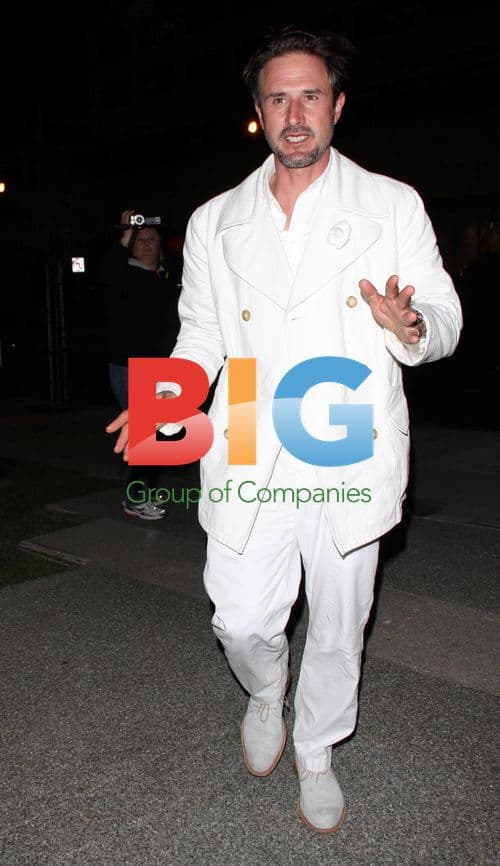 David Arquette in White Suit at BOA Steakhouse