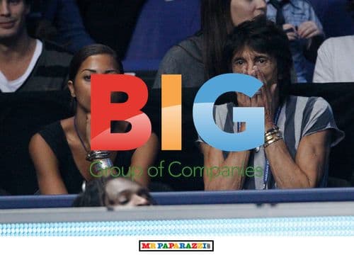 Ronnie Wood and Ana Araujo at ATP World Tour Finals 2010