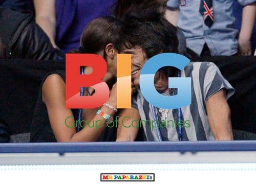 Ronnie Wood, Ana Araujo, and Maradona at ATP Finals