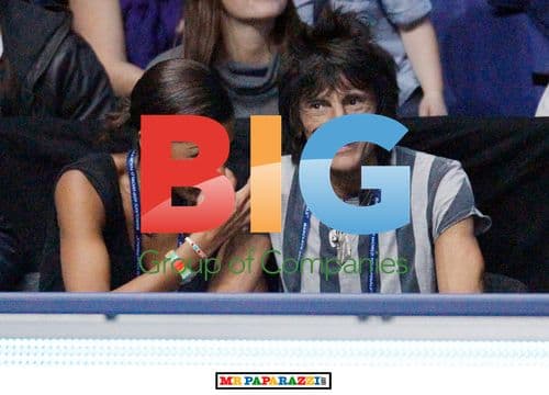 Ronnie Wood and Ana Araujo at ATP Finals 2010