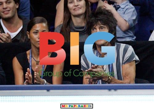 Ronnie Wood and Ana Araujo at ATP World Tour Finals 2010