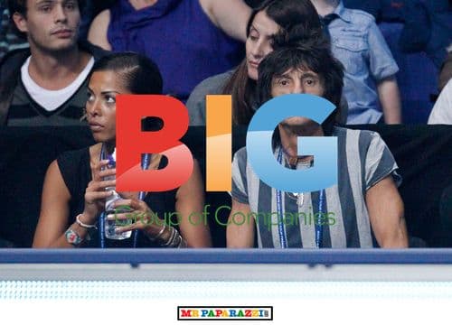 Ronnie Wood with Maradona at ATP Finals