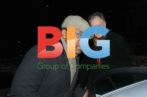 Lenny Henry Leaving The Dorchester Hotel