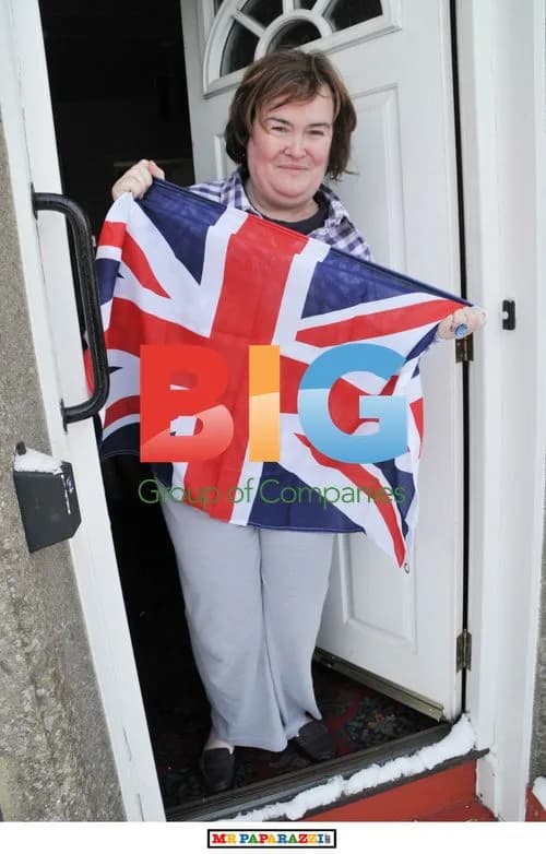 Susan Boyle Arrives Home from New York