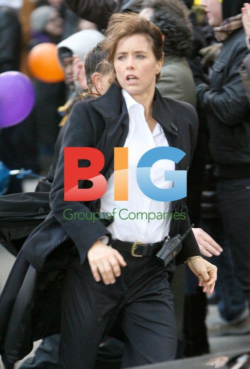 Tea Leoni Filming "Tower Heist"