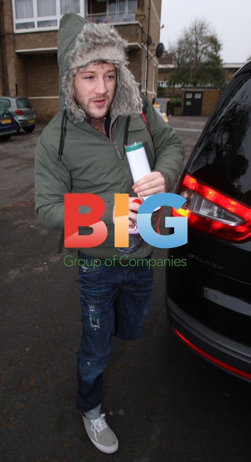 X Factor's Matt Cardle Arrives at Studios