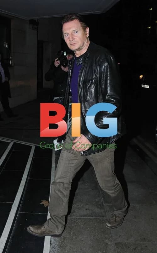 Liam Neeson Arrives at London Hotel