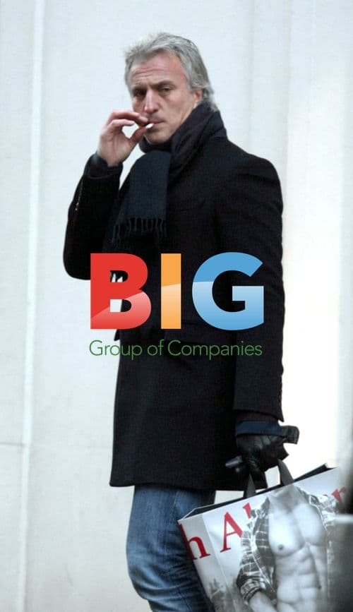 Former Footballer David Ginola Smoking in London