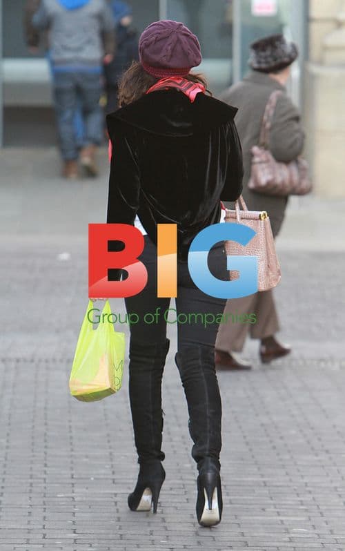 Actress Helen Flanagan Shopping in Bolton