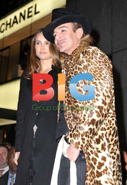 Natalie Portman and John Galliano at Dior Boutique Reopening