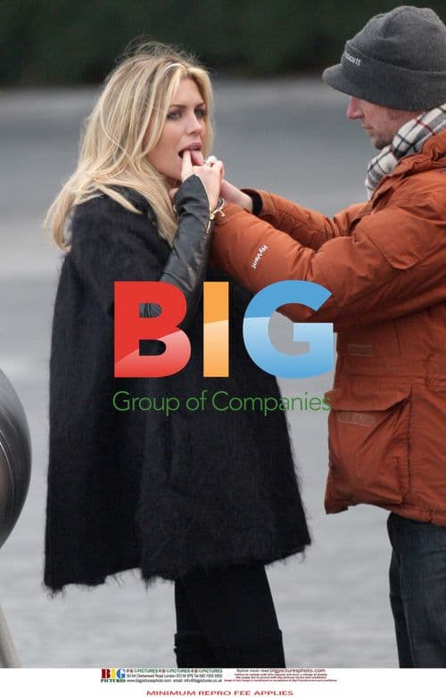 Abigail Clancy pregnant filming in London