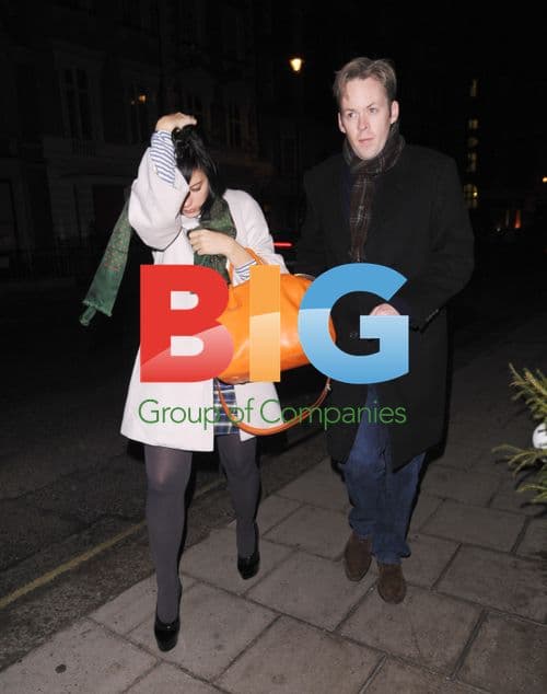 Lily Allen and Sam Cooper Leaving Claridges