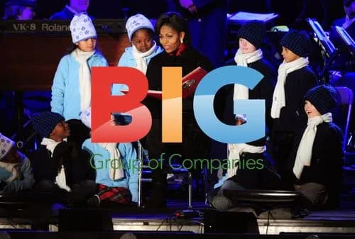 Barack Obama and Family at Christmas Tree Lighting