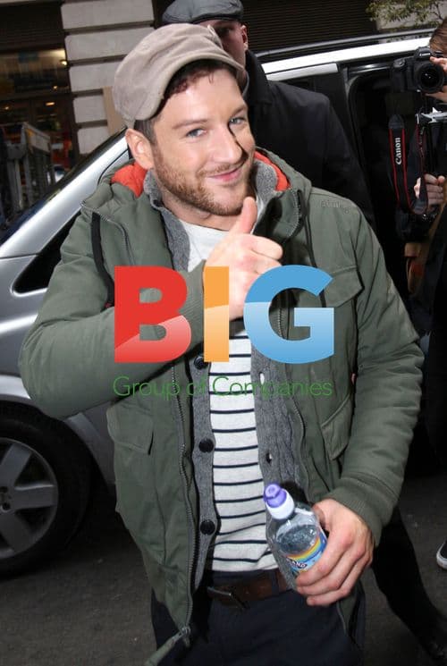 X Factor Winner Matt Cardell Arriving at London Hotel