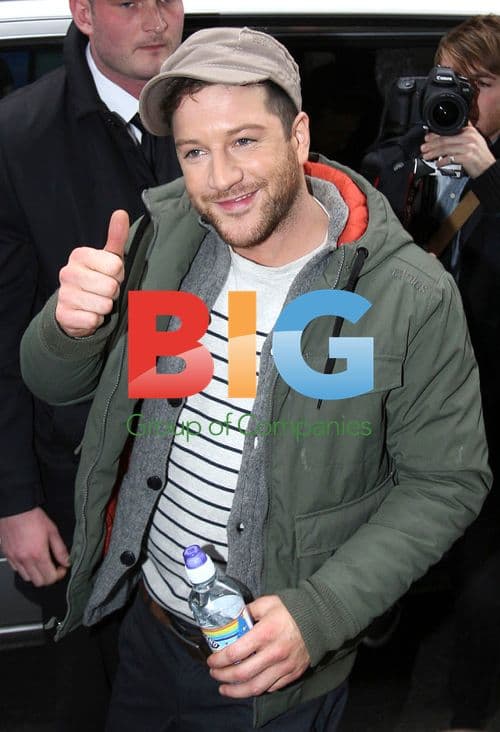X Factor Winner Matt Cardell Arrives at London Hotel