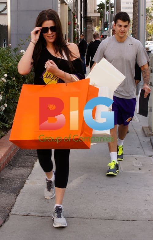 Khloe and Rob Kardashian Christmas Shopping