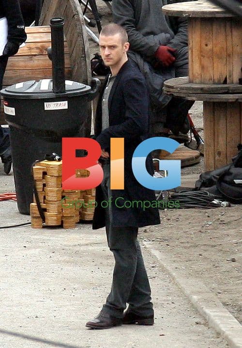 Justin Timberlake and Amanda Seyfried on 'Now' Set