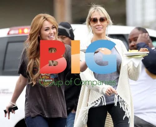 Miley Cyrus on Set with Mom Tish