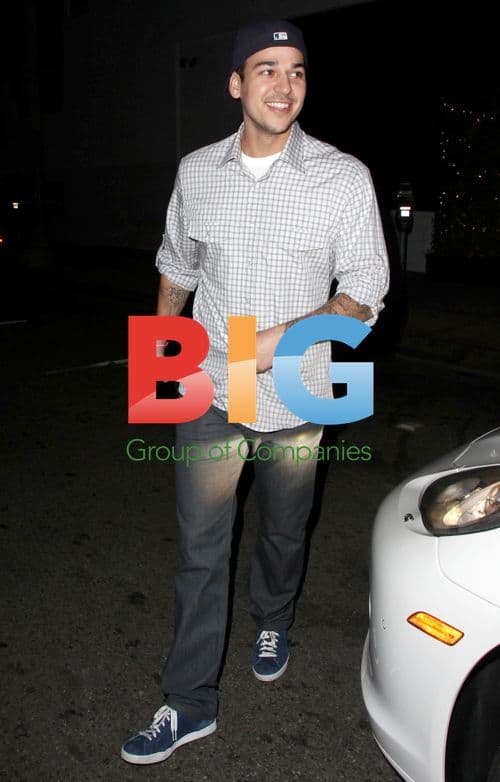Robert Kardashian Leaves Beso Restaurant