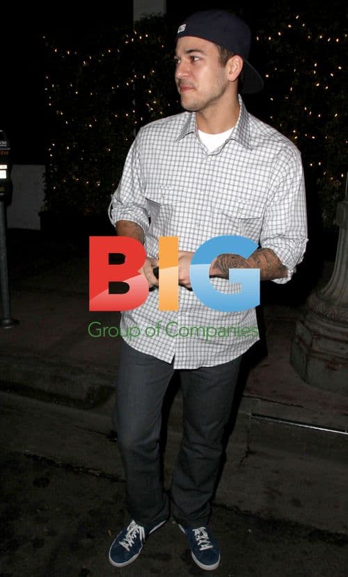 Robert Kardashian Leaves Beso Restaurant