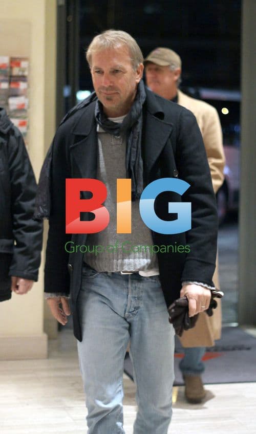 Kevin Costner Arrives at Hotel in Slovenia