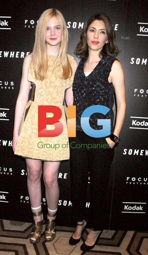 Elle Fanning and Sofia Coppola at "Somewhere" New York Screening