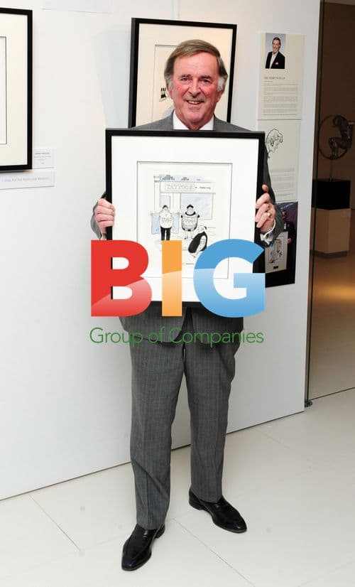 Sir Terry Wogan unveils "TOGS" art at Harrods