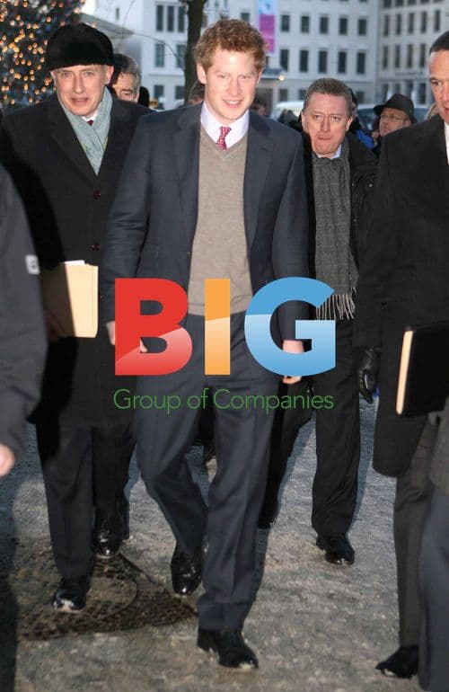 Prince Harry Arriving at Berlin Hotel