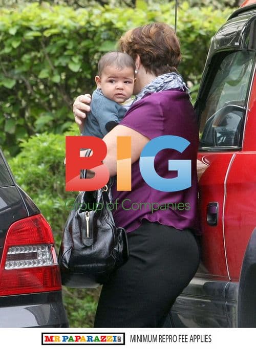 Cristiano Ronaldo's Son Spotted with Family