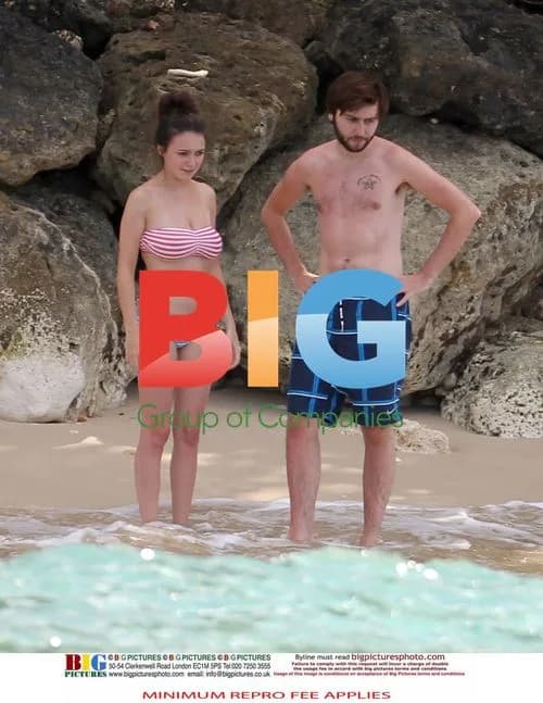 James Buckley relaxes with girlfriend in Caribbean