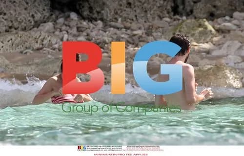 James Buckley and Clair Meek in Caribbean