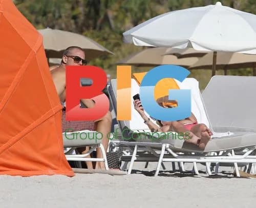Claire Chazal Relaxes on Miami Beach
