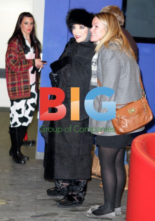 Joan Collins Arrives at Panto Performance