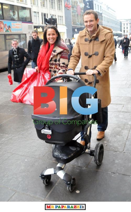 Footballer Jonatan Johansson and Wife Shopping With Baby