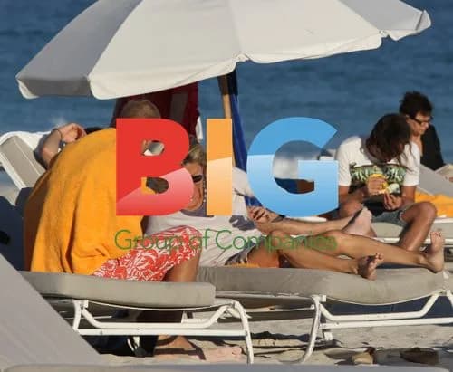 Claire Chazal with boyfriend in Miami