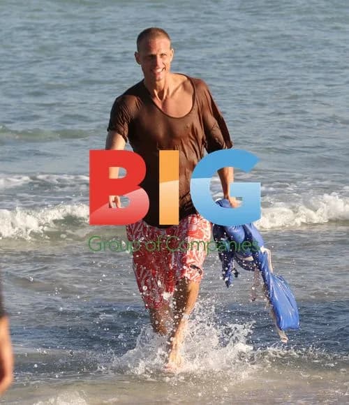 Claire Chazal with boyfriend in Miami