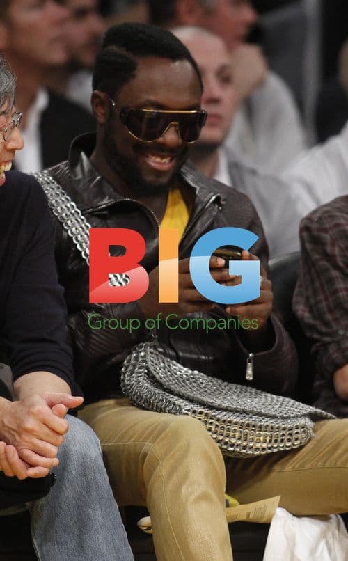 Will I Am at Lakers vs Heat NBA Game