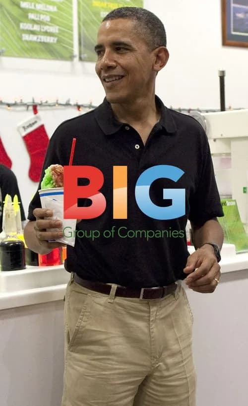 President Obama Eats Shaved Ice in Hawaii