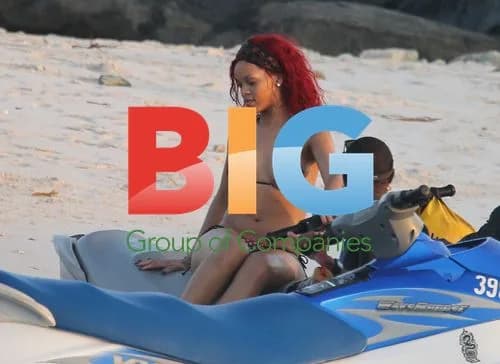 Rihanna Jetsking in Barbados
