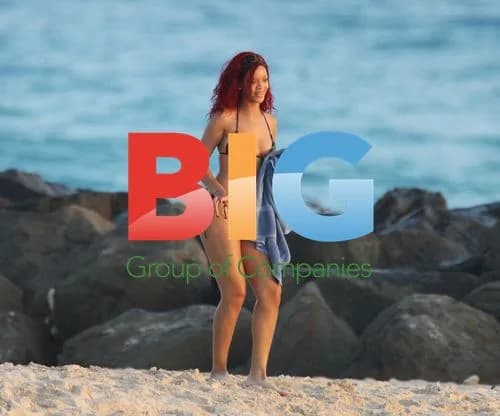 Rihanna Enjoying Barbados Beach