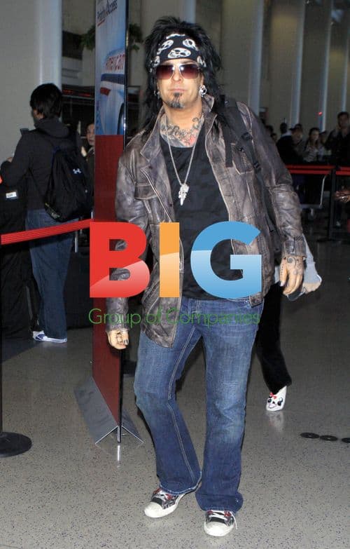 Nikki Sixx and Family at LAX