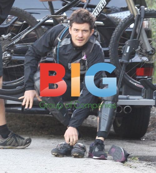 Orlando Bloom Rides Mountain Bike