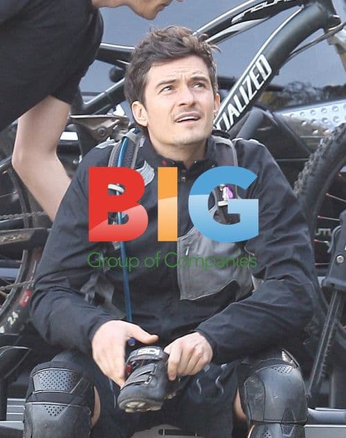 Orlando Bloom Rides Mountain Bike