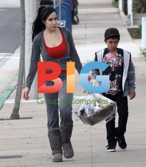 Octomom Nadya Suleman at Christmas